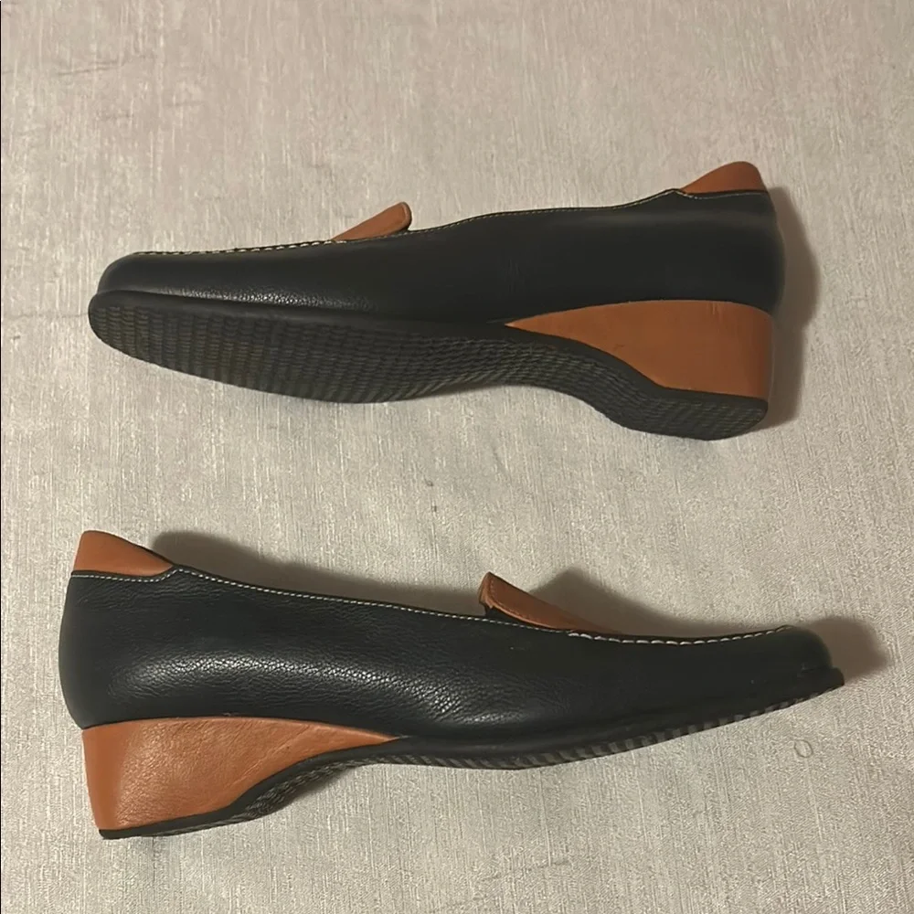 Giorgio Famponi Black and Brown Loafers - Picture 5 of 6